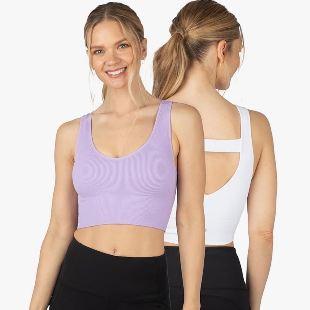 purple & white tanks💜